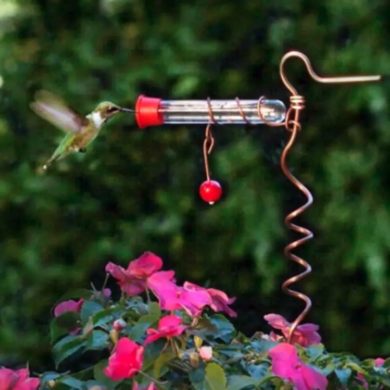 Songbird Essentials Popular Flower pot one tube Hummingbird feeder SEHHFPF1