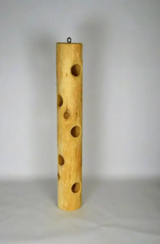Solid Real Cedar Log Suet Plug Hanging Woodpecker Bird Feeder